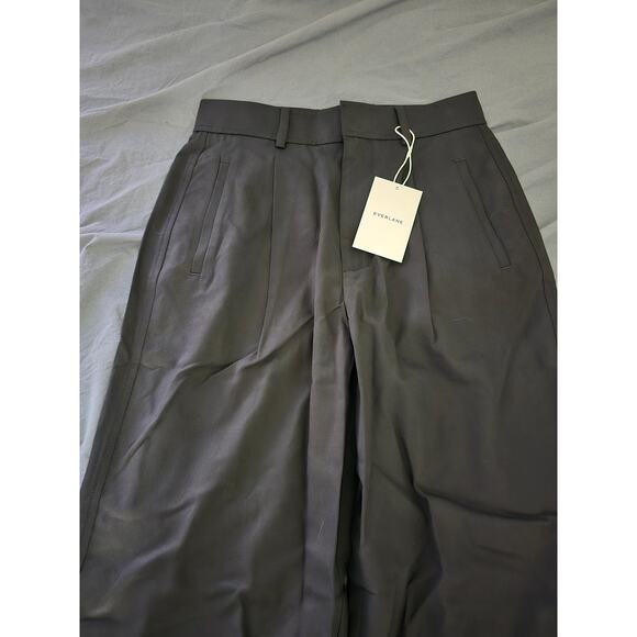 NWT EVERLANE The Draper Pleated Pant in Buttersmooth SIZE 0 - Picture 4 of 9